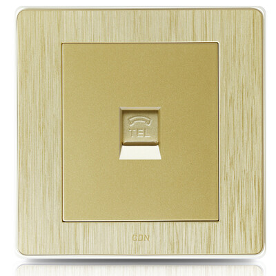 

Sidon (CDN) electrical switch socket DJ-DH brushed gold switch panel wall switch a telephone socket panel