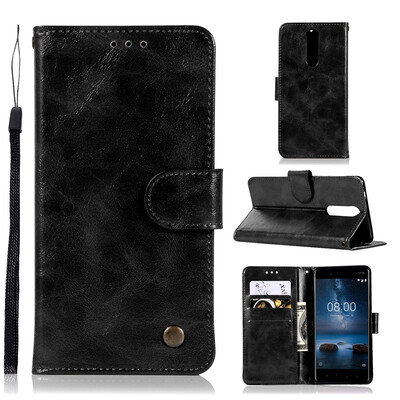 

Mzxtby High quality PU Leather Cover Case Flip PU Leather Flip Fundas Silicone Phone Case 5 Inch Case For Nokia 2 TA-1029 TA-1035