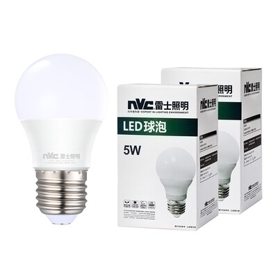 

NVC LED bulb bulb 5W E27 large screw light source energy saving lamp white light 6500K