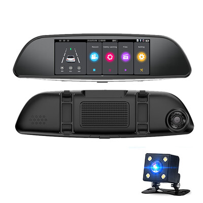 

NEW 7" car HD DVR Touch Screen Dual LES camera Car Dash Camera With rear Parking caemra Night Vision