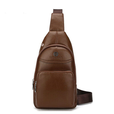 

Mens small travel bags leather mens Messenger bag single backpack British chest bag Messenger bag B-fdk3028