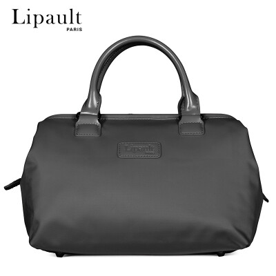 

Lipault fashion Boston bag simple shoulder Messenger bag light handbag solid color ladies pillow bag P5132008 navy blue