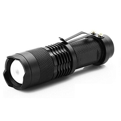 

7w 300lm Mini Cree Led Flashlight Torch Adjustable Focus Zoom Light Lamp