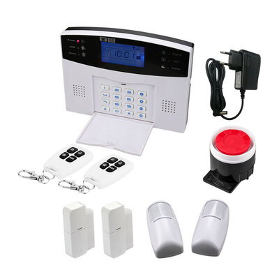 

Wireless LCD GSM Alarm Keypad Security Alarm System with Motion Sensors Pir