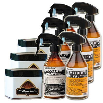 

WillCity Wisdom in addition to formaldehyde spray photocatalyst new house purification in addition to taste to formaldehyde scavenger charcoal paste combination 60 square 3 groups