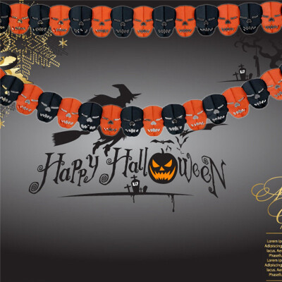 

MyMei skull Precious Halloween Paper Chain Garland Decorations 95735