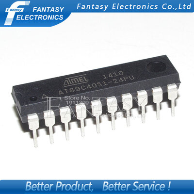 

10PCS AT89C4051-24PU DIP20 AT89C4051 DIP AT89C4051-24 new&original IC free shipping