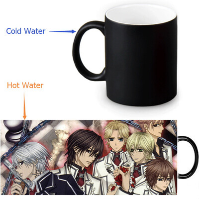 

Vampire Knight 350ml12oz Heat Reveal Mug Color Change Coffee Cup Sensitive Morphing Mugs Magic Mug Milk Tea Cups