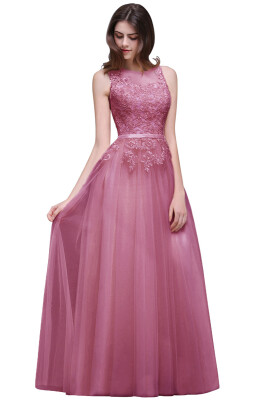 

Lace Long Evening Party Prom Dresses Pageant Bridesmaid Gown Cocktail Dress A-line