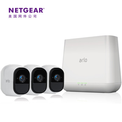 

US NETGEAR ARLO VMS4330 HD Smart Home Dual Camera Kit Monitoring System 3 Cameras Dock Kit