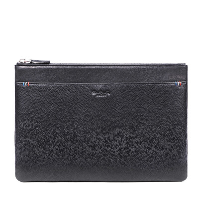 

Pierre Cardin pierre cardin mens clutch bag fashion casual top layer leather multi-function handbag fashion zipper clutch bag J7A406-030902A black