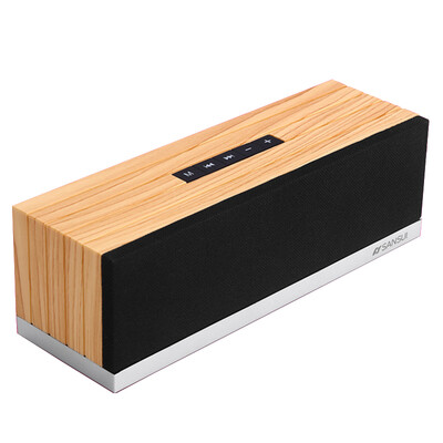 

Landscape SANSUI T5 Bluetooth Speaker Mini Audio Wireless Portable Speaker Card Speaker Computer Speaker Phone Music Player Wood Grain