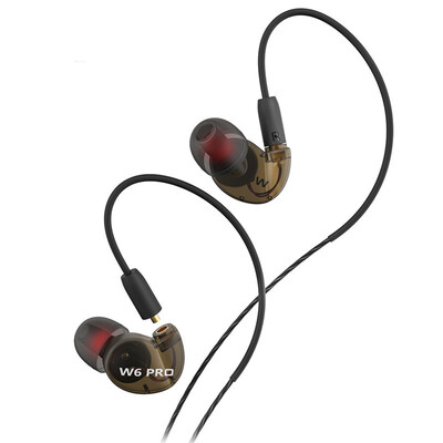 

W6PRO Plug-In Sports Headphones In-ear Wired Subwoofer Headphones Running Anti-skid Earplugs