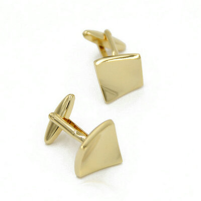 

Yoursfs® Copper with Gold Plated Yellow Cube Style Cufflink Mens Fashion Jewelry