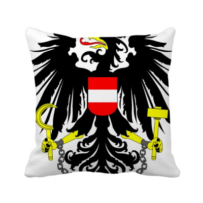 

Austria National Emblem Country Square Throw Pillow Insert Cushion Cover Home Sofa Decor Gift