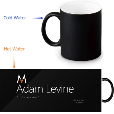 

Maroon 5 350ml12oz Heat Reveal Mug Color Change Coffee Cup Sensitive Morphing Mugs Magic Mug Milk Tea Cups