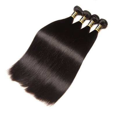 

YAVIDA Hair Brazilian Straight Hair Weave 4 Bundles Brazilian Virgin Hair Straight Human Hair Extension Virgin Brazilian Hair