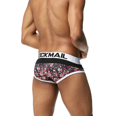 

JOCKMAIL mens underwear cotton stitching printing mens briefs cotton comfort sweat-absorbent briefs