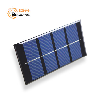 

DIY Waterproof 3PCS Boguang 2V 15W epoxy resin polysilicon blue smoothy surface black red cable solar panel Lightweight portable