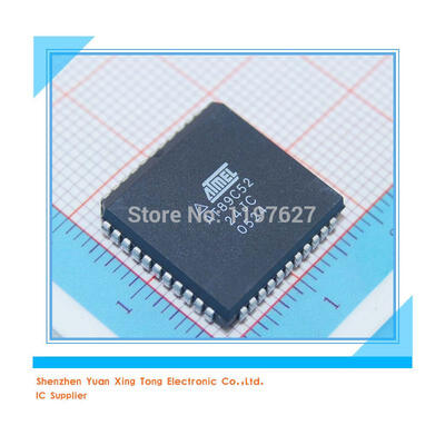 

10PCSLOT AT89C52-24JC AT89C52 AT89C5224JC PLCC Original stock IC electronics