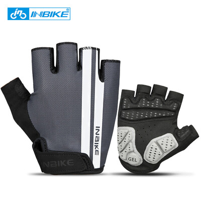 

INBIKE Cycling Gloves Half Finger Anti Slip Gel Pad Breathable Motorcycle MTB Road Bike Gloves Men Women Sports Bicycle Gloves