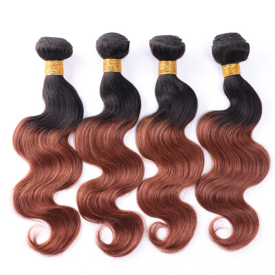 

Ombre Cheap Black Weft Body Wave Brazilian Hair Bundles for Sale 8A Best Quality Real Virgin Hair Extension 4 Pcs DHL Free Ship