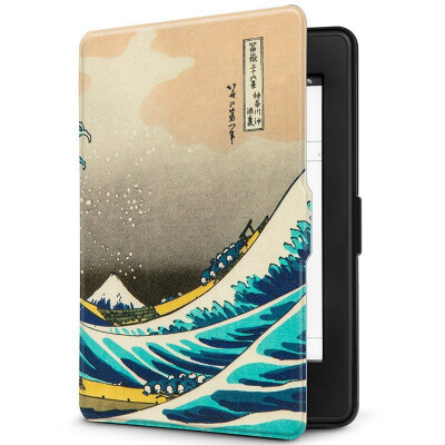 

Natu Sen (Natusun) K5-04 адаптер 958 для Kindle защитная крышка / оболочка Kindle Paperwhite 1/2/3 поколения электронная книга бумаги спячки кобуры Большая волна Канагава