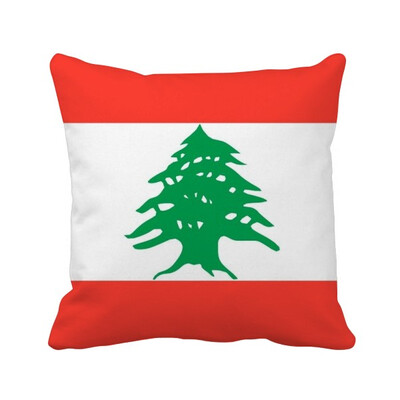 

Lebanon National Flag Asia Country Square Throw Pillow Insert Cushion Cover Home Sofa Decor Gift