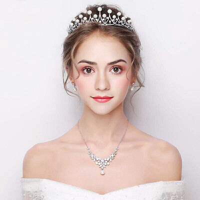 

Элегантный головной убор Люкс Rhinestone Корона Свадебные тиары