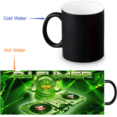 

Ghostbusters Slimer Morphing Mug Color Change Tea Cup Magic Milk Coffee Mug