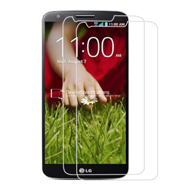 

GiGiboom 2piece закаленное стекло Screen Protector для LG G2 D802 Bubble Free Case Friendly Anti Scratch