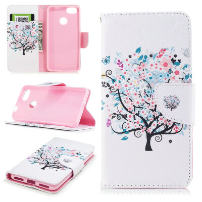 

BEFOSPEY Painting PU LeatherSoft TPU Card Slot Stand Wallet Case For Huawei P9 lite mini50" Y6 Pro2017