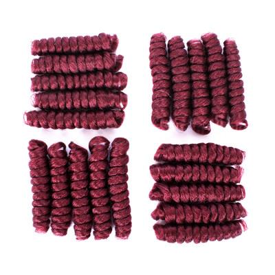 

20 Inches Medium Crochet Hair Spiral Curly Crochet Braiding Short Curlkalon Tapered Cut Ombre Bouncy Curl Twist Hair