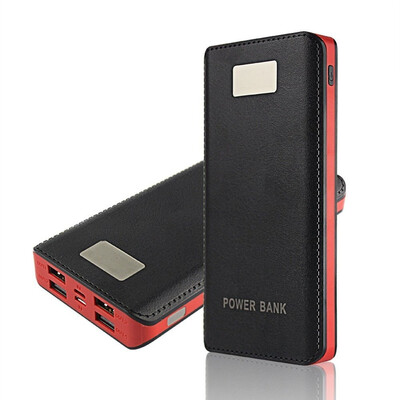 

30000mAh Portable Power Bank Portable Charger 4 USB Ports External Battery Power Bank With LED Light