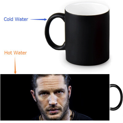 

Tom Hardy 350ml12oz Heat Reveal Mug Color Change Coffee Cup Sensitive Morphing Mugs Magic Mug Milk Tea Cups