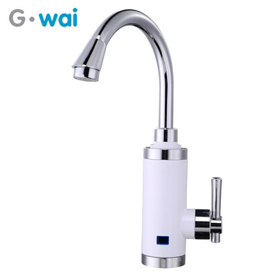 

GWAI 3 Second Instant Water Heater One Handle With LCD Temperature Display Instant Hot Water Faucet Down Inlet Pipe DRS-X30F3