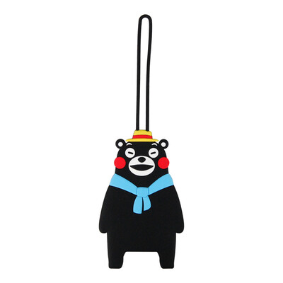 

Cool MA Meng KUMAMON creative gift wearing a straw hat Kumamoto bear luggage tag