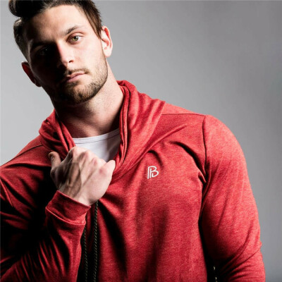 

Muscle fitness brothers mens autumn&winter fashion new autumn&winter fitness mens sweater Slim hooded head