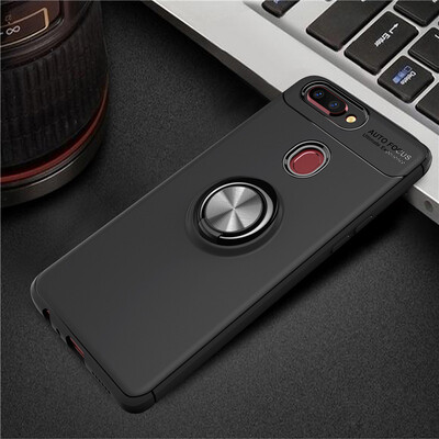 

OPPO R11SR11S Plus Luxury Metal Ring Magnetic Bracket Shockproof Cooling TPU Phone Case