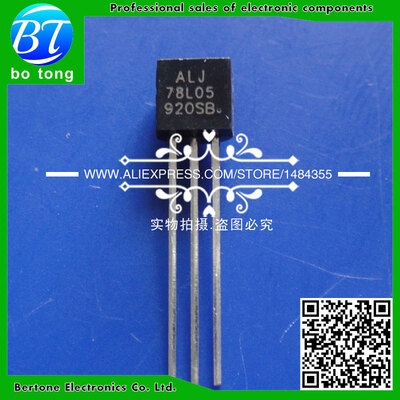 

1000 PCS WSA78L05 L78L05 5V 100mA 01A Voltage Regulator TO-92