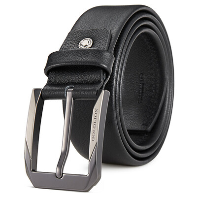 

Goldlion new mens pin buckle belt casual simple mens belt mens new belt MPC81016-2291 black - elegant models 125-130CM