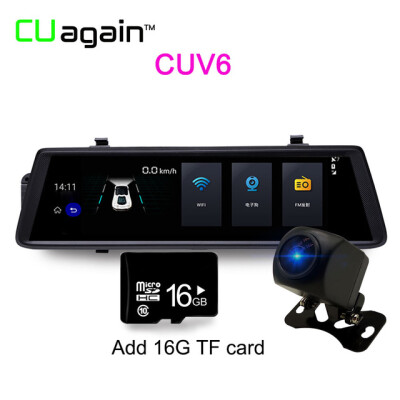 

CUV6 10-дюймовый DVR 3G Wifi с GPS 1080P HD Автомобильная камера Android-система Auto Recorder Rear Vie Dual Lens Rear View Camera