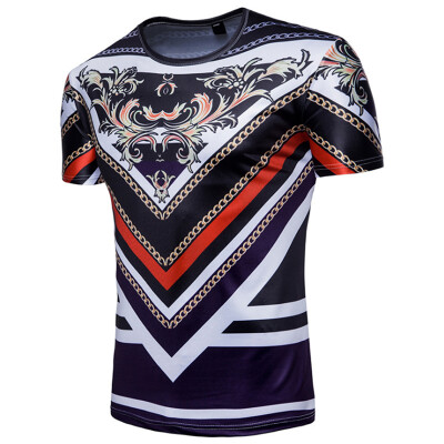 

Men Short Sleeve T Shirt Summer Casual Printed T Shirt Tops