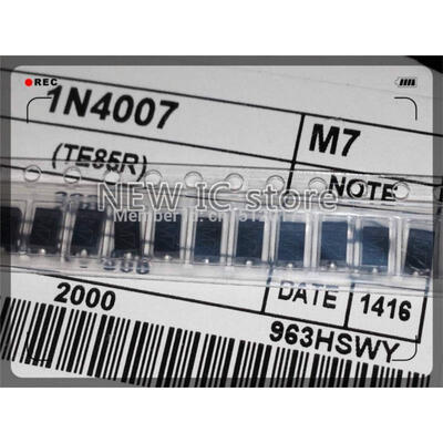 

Free shipping 200pcslot 1N4007 SMD diodes SMD IN4007 1000V 1A M7 SMA DO-214AC SMD