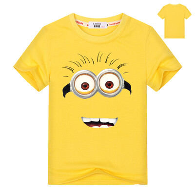 

Летняя одежда Мальчики tshirt Презренные майнионы майка 3D-принт Дети Мультфильм Символы футболки Тройники Типичная майка