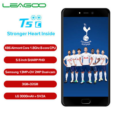 

LEAGOO T5c 5.5 дюймов 1920x1080 FHD Смартфон 3 ГБ Оперативная память 32 ГБ sc9853 Octa core android 7.0 13MP отпечатков пальцев,