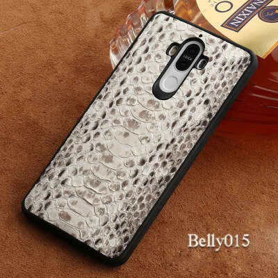 

Genuine Leather Phone Case For HUAWEI Mate 9 Case Natural Python Skin For P10 Honor 9 V9 Back Cover