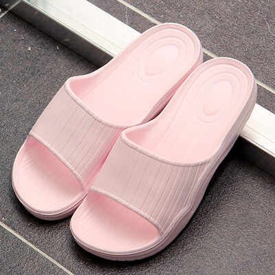 

Ou Runzhe slippers home bathroom EVA thick bottom non-slip sandals pink  code