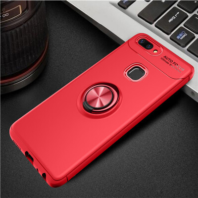 

Vivo X20X20 Plus Luxury Metal Ring Magnetic Bracket Shockproof Cooling TPU Phone Case