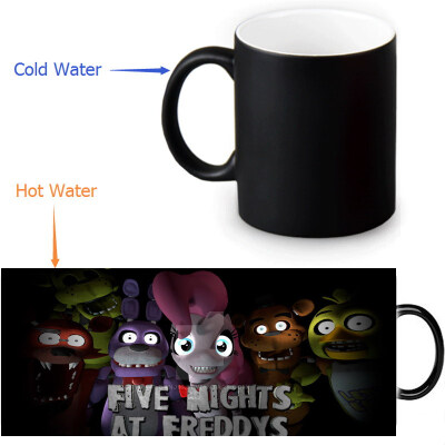 

Five Nights at Freddys Morphing Mug Color Change Tea Cup Magic Milk Coffee Mug